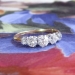 Art Nouveau 1900's 1.16ct t.w. Old European Cut Diamond Five Stone Anniversary Ring 18k Platinum