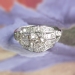 Art Deco 1930's Vintage 1.08ct t.w. Old European Cut Diamond Engagement Ring Platinum