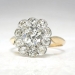 Antique 1900's Art Nouveau 2.20ct t.w. Old Cushion Cut Diamond Halo Engagement Anniversary Ring 18k Platinum