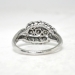 Vintage Art Deco 1930's .94ct t.w. Old European Cut Diamond Cocktail Anniversary Ring Platinum