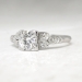 Art Deco 1930's .77ct t.w. Old European Cut Diamond Engagement Ring Platinum