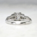 Art Deco 1930's .77ct t.w. Old European Cut Diamond Engagement Ring Platinum
