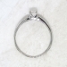 Vintage Jabel 1940's .43ct Solitaire Old European Cut Diamond 10k White Gold Engagement Ring