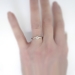 Vintage Jabel 1940's .43ct Solitaire Old European Cut Diamond 10k White Gold Engagement Ring