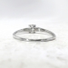 Vintage Jabel 1940's .43ct Solitaire Old European Cut Diamond 10k White Gold Engagement Ring