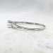 Vintage Jabel 1940's .43ct Solitaire Old European Cut Diamond 10k White Gold Engagement Ring