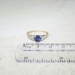 Antique Edwardian 1920's 1.25ct t.w. Sapphire & Diamond Engagement Ring 18k Platinum