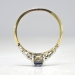 Antique Edwardian 1920's 1.25ct t.w. Sapphire & Diamond Engagement Ring 18k Platinum
