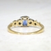 Antique Edwardian 1920's 1.25ct t.w. Sapphire & Diamond Engagement Ring 18k Platinum