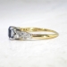 Antique Edwardian 1920's 1.25ct t.w. Sapphire & Diamond Engagement Ring 18k Platinum