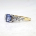 Antique Edwardian 1920's 1.25ct t.w. Sapphire & Diamond Engagement Ring 18k Platinum
