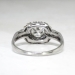 Art Deco 1930's 1.24ct t.w. Old European Cut Asscher Cut Diamond Engagement Ring Platinum 14k