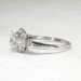Art Deco 1930's 1.24ct t.w. Old European Cut Asscher Cut Diamond Engagement Ring Platinum 14k