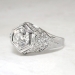Art Deco 1930's 2ct t.w. Old European Cut Diamond Engagement Ring Platinum 14k