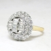 Retro Vintage 1950's 1.88ct t.w. Diamond Cocktail Ring Platinum 14k