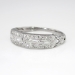 Art Deco 1930's .51ct t.w. Mixed Baguette & Single Cut Diamond Wedding Stacking Band Ring Platinum