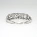 Art Deco 1930's .51ct t.w. Mixed Baguette & Single Cut Diamond Wedding Stacking Band Ring Platinum