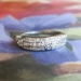 Art Deco 1930's .51ct t.w. Mixed Baguette & Single Cut Diamond Wedding Stacking Band Ring Platinum