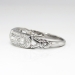 Art Deco 1930's .51ct t.w. Mixed Baguette & Single Cut Diamond Wedding Stacking Band Ring Platinum