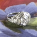 Art Deco 1930's 2ct t.w. Old European Cut Diamond Engagement Ring Platinum 14k
