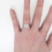 Vintage Art Deco 1930's .35ct t.w. Old European Cut Diamond Anniversary Engagement Ring Platinum