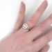 Vintage Art Deco 1930's .35ct t.w. Old European Cut Diamond Anniversary Engagement Ring Platinum