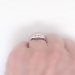 Vintage Art Deco 1930's .35ct t.w. Old European Cut Diamond Anniversary Engagement Ring Platinum