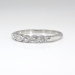 Vintage 1940's .21ct t.w. Five Stone Marquise Single Cut Diamond Wedding Ring Band Platinum