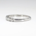 Vintage 1940's .21ct t.w. Five Stone Marquise Single Cut Diamond Wedding Ring Band Platinum