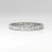 Vintage Art Deco 1930's 1ct t.w. Round Diamond Eternity Stacking Platinum Wedding Band Size 10