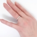 Vintage 1940's .34ct t.w. Round Diamond Eternity Platinum Wedding Band Size 6