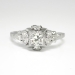 Art Deco 1930's .26ct t.w. Jabel Old European Cut Diamond Engagement Anniversary Ring 18k