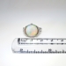 Edwardian 1920's 4.42ct t.w. Natural Opal & Diamond Filigree Platinum Ring