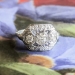 Vintage Art Deco 1930's .35ct t.w. Old European Cut Diamond Anniversary Engagement Ring Platinum