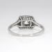 Edwardian 1920's Rare .82ct t.w. Old European Cut Diamond Filigree Hand Engraved Engagement Ring Platinum