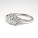 Vintage Art Deco 1930's .59ct t.w. Old European Cut Diamond Anniversary Engagement Ring Platinum