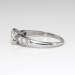 Vintage Retro 1940's .73ct t.w. Old Transitional Cut Diamond Engagement Ring Platinum