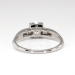 Vintage Retro 1940's .73ct t.w. Old Transitional Cut Diamond Engagement Ring Platinum
