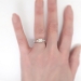 Vintage Retro 1940's .73ct t.w. Old Transitional Cut Diamond Engagement Ring Platinum