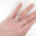 Vintage Retro 1940's .73ct t.w. Old Transitional Cut Diamond Engagement Ring Platinum