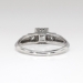 Vintage Retro 1940's .68ct t.w. Old Transitional Cut Diamond Engagement Ring Platinum