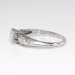 Vintage Retro 1940's .68ct t.w. Old Transitional Cut Diamond Engagement Ring Platinum
