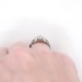Vintage Art Deco 1930's Bezel Set Fleur De Lis Old European Cut Diamond Platinum Engagement Wedding Anniversary Ring