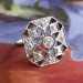 Art Deco 1930's .66ct t.w. Old European Cut Diamond Two Tone Anniversary Cocktail Ring 14k Platinum