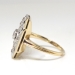 Art Deco 1930's .66ct t.w. Old European Cut Diamond Two Tone Anniversary Cocktail Ring 14k Platinum