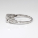 Vintage Art Deco 1930's Old European Cut Diamond Two Row Engagement Ring Platinum