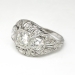Vintage Art Deco 1930's 1.15ctw Old European Cut Diamond Engagement Anniversary Ring Platinum