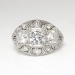 Vintage Art Deco 1930's 1.15ctw Old European Cut Diamond Engagement Anniversary Ring Platinum