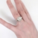 Vintage Art Deco 1930's 1.15ctw Old European Cut Diamond Engagement Anniversary Ring Platinum