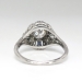 Vintage Art Deco 1930's .68ct t.w. Diamond Sapphire Filigree Engagement Ring Platinum
